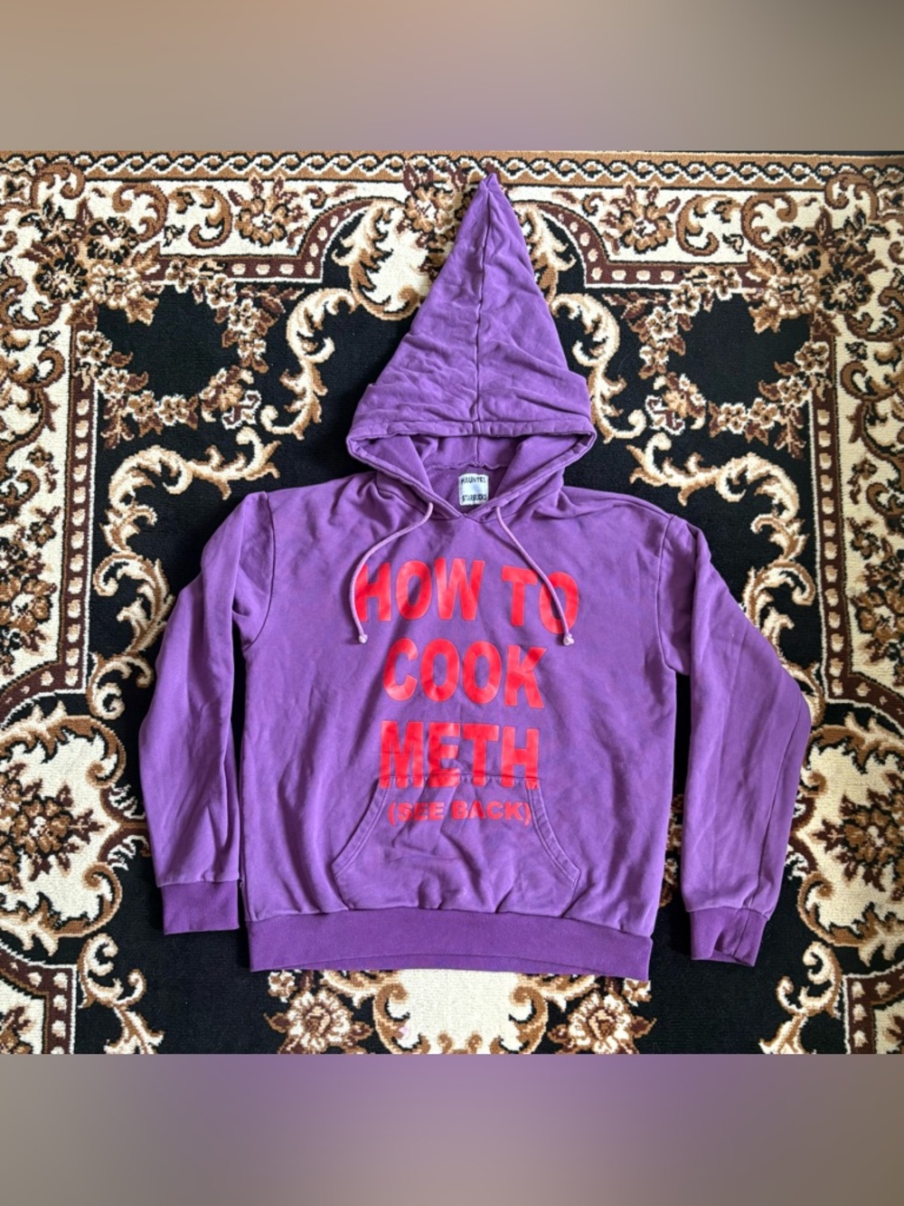 Haunted Starbucks How to Cook Meth Hoodie (purple)